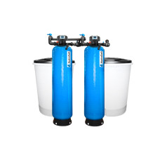Průmyslový dvojitý změkčovač vody HydroSoft D1 25,2 m³/h